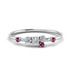 Load image into Gallery viewer, asymmetric-diamond-promise-ring-with-pink-sapphire-in-14K-white-gold-FD8354RORGSADRPI-NL-WG