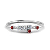Load image into Gallery viewer, asymmetric-diamond-promise-ring-with-ruby-in-14K-white-gold-FD8354RORGRUDR-NL-WG