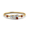 Load image into Gallery viewer, asymmetric-diamond-promise-ring-with-ruby-in-14K-yellow-gold-FD8354RORGRUDR-NL-YG