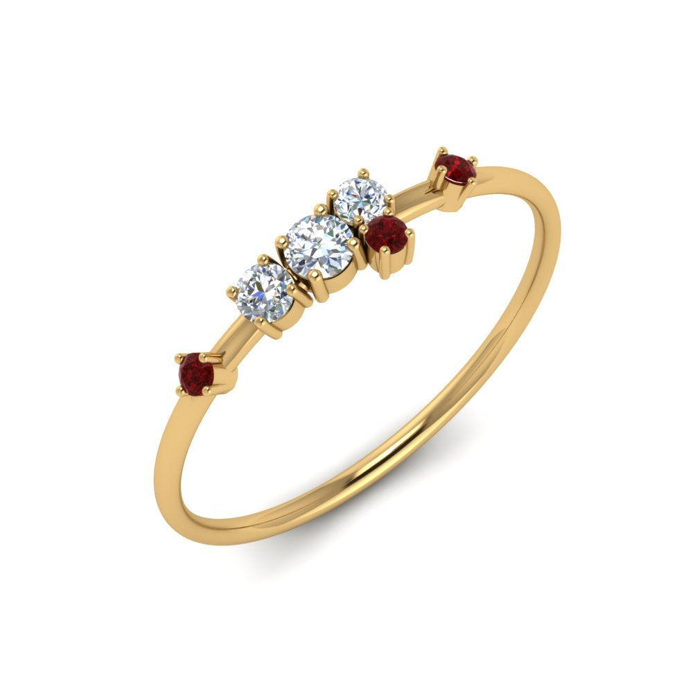 asymmetric-diamond-promise-ring-with-ruby-in-14K-yellow-gold-FD8354RORGRUDR-NL-YG