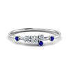 Load image into Gallery viewer, asymmetric-diamond-promise-ring-with-sapphire-in-14K-white-gold-FD8354RORGSABL-NL-WG