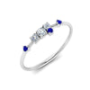 Load image into Gallery viewer, asymmetric-diamond-promise-ring-with-sapphire-in-14K-white-gold-FD8354RORGSABL-NL-WG