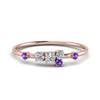 Load image into Gallery viewer, asymmetric-diamond-promise-ring-with-violac-topaz-in-14K-rose-gold-FD8354RORGVITO-NL-RG