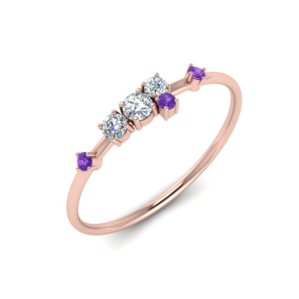 asymmetric-diamond-promise-ring-with-violac-topaz-in-14K-rose-gold-FD8354RORGVITO-NL-RG