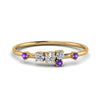 Load image into Gallery viewer, asymmetric-diamond-promise-ring-with-violac-topaz-in-14K-yellow-gold-FD8354RORGVITO-NL-YG