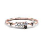 Load image into Gallery viewer, asymmetric-promise-ring-with-black-diamond-in-14K-rose-gold-FD8354RORGBLACK-NL-RG
