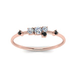 Load image into Gallery viewer, asymmetric-promise-ring-with-black-diamond-in-14K-rose-gold-FD8354RORGBLACK-NL-RG
