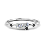 Load image into Gallery viewer, asymmetric-promise-ring-with-black-diamond-in-14K-white-gold-FD8354RORGBLACK-NL-WG
