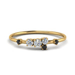 Load image into Gallery viewer, asymmetric-promise-ring-with-black-diamond-in-14K-yellow-gold-FD8354RORGBLACK-NL-YG
