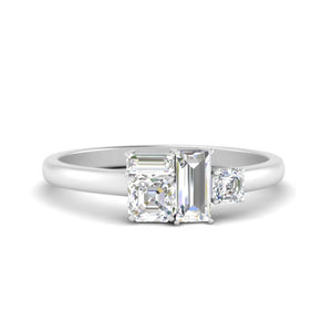 Multi Stone Offbeat Wedding Ring