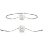 Load image into Gallery viewer, Alphabet disc diamond bracelet
