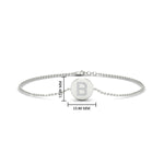 Load image into Gallery viewer, Alphabet disc diamond bracelet
