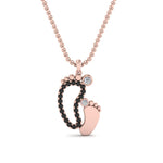 Load image into Gallery viewer, baby-foot-pendant-black-diamond-in-FDPD9367GBLACKANGLE1-NL-RG
