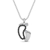 Load image into Gallery viewer, baby-foot-pendant-black-diamond-in-FDPD9367GBLACKANGLE1-NL-WG