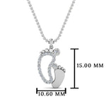 Load image into Gallery viewer, baby-foot-pendant-diamond-in-FDPD9367ANGLE1-NL-WG
