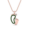 Load image into Gallery viewer, baby-foot-pendant-emerald-in-FDPD9367GEMGRANGLE1-NL-RG