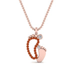 Load image into Gallery viewer, baby-foot-pendant-orange-sapphire-in-FDPD9367GSAORANGLE1-NL-RG
