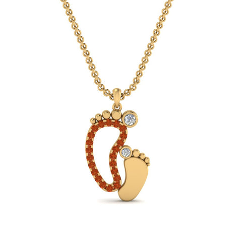 baby-foot-pendant-orange-sapphire-in-FDPD9367GSAORANGLE1-NL-YG