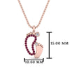 Load image into Gallery viewer, baby-foot-pendant-pink-sapphire-in-FDPD9367GSADRPIANGLE1-NL-RG