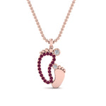Load image into Gallery viewer, baby-foot-pendant-pink-sapphire-in-FDPD9367GSADRPIANGLE1-NL-RG

