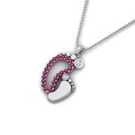 Load image into Gallery viewer, baby-foot-pendant-pink-sapphire-in-FDPD9367GSADRPIANGLE1-NL-WG
