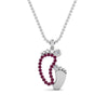 Load image into Gallery viewer, baby-foot-pendant-pink-sapphire-in-FDPD9367GSADRPIANGLE1-NL-WG
