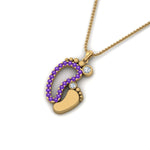 Load image into Gallery viewer, baby-foot-pendant-purple-topaz-in-FDPD9367GVITOANGLE1-NL-YG
