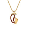 Load image into Gallery viewer, baby-foot-pendant-ruby-in-FDPD9367GRUDRANGLE1-NL-YG