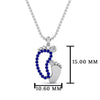 Load image into Gallery viewer, baby-foot-pendant-sapphire-in-FDPD9367GSABLANGLE1-NL-WG