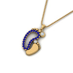 Load image into Gallery viewer, baby-foot-pendant-sapphire-in-FDPD9367GSABLANGLE1-NL-YG
