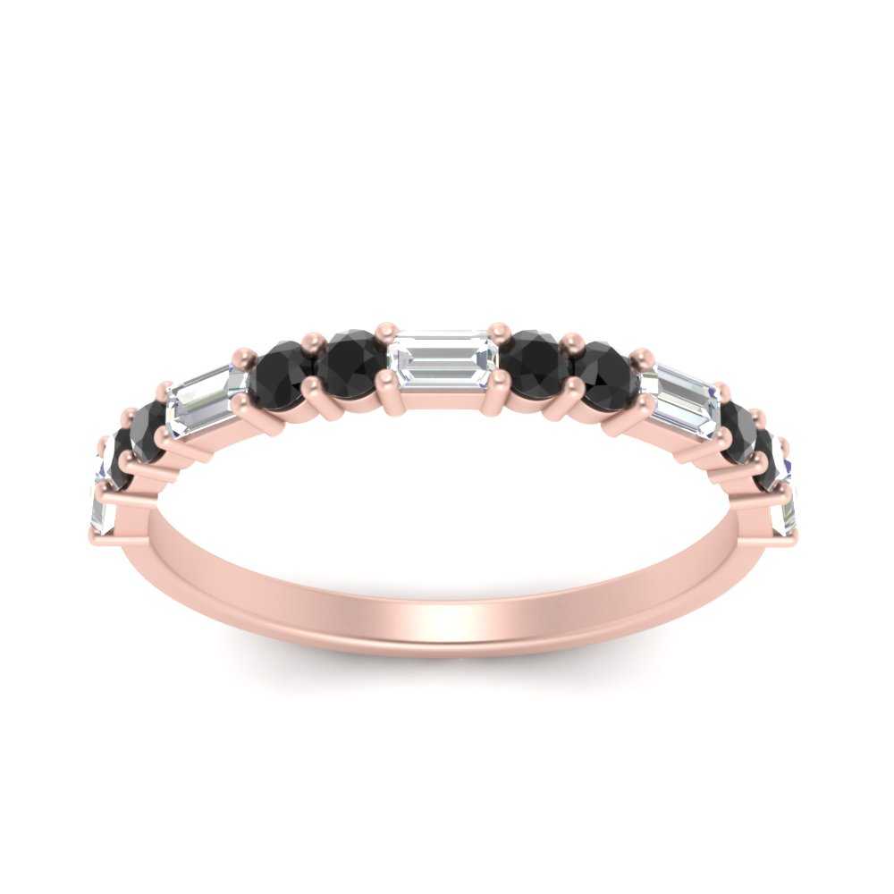 Baguette And Round Thin Stack Band