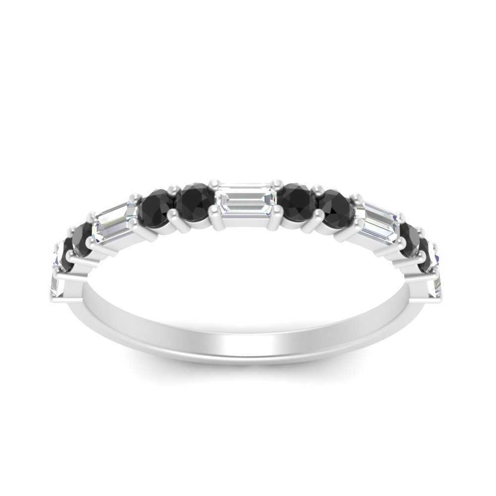 Baguette And Round Thin Stack Band