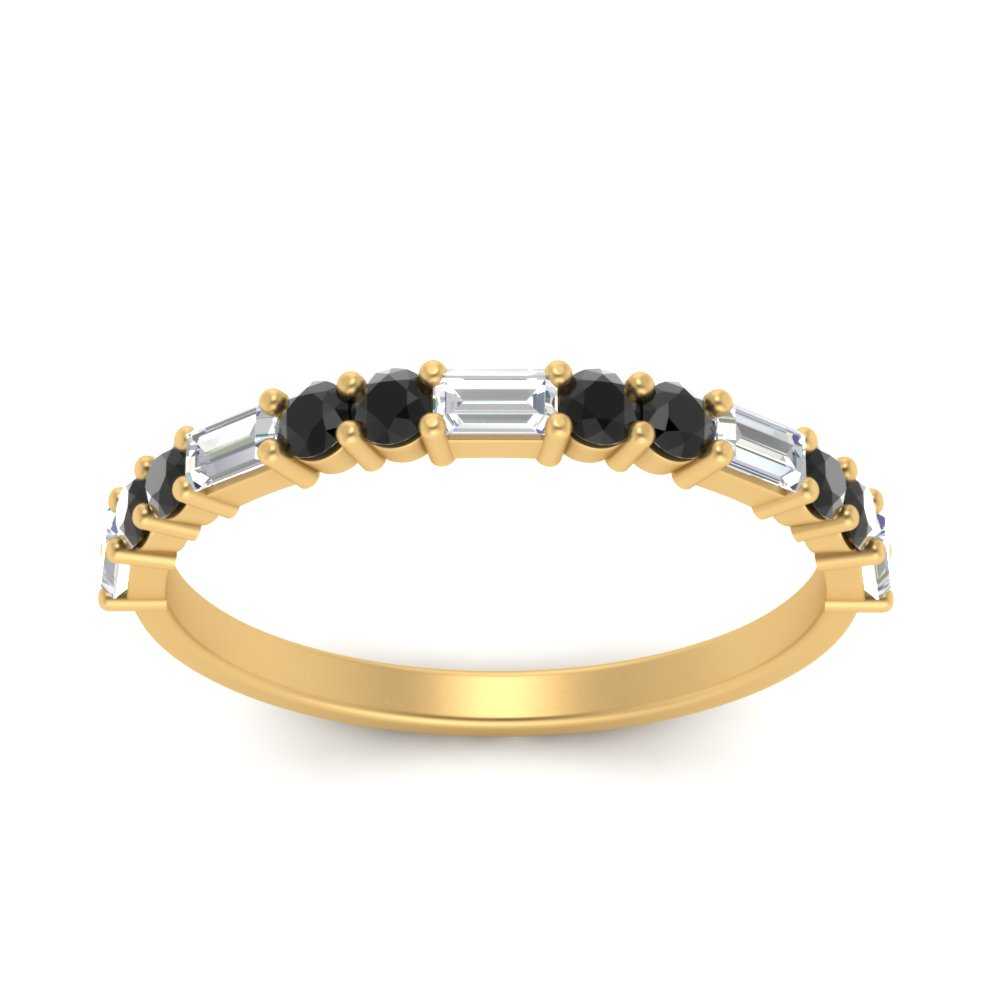 Baguette And Round Thin Stack Band