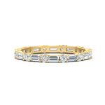 Load image into Gallery viewer, baguette-and-round-diamond-band-in-yellow-gold-fdewb318sleep-nl-yg

