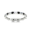 Load image into Gallery viewer, baguette-and-round-diamond-band-with-black-diamond-in-white-gold-fdewb318gblackangle5-nl-wg