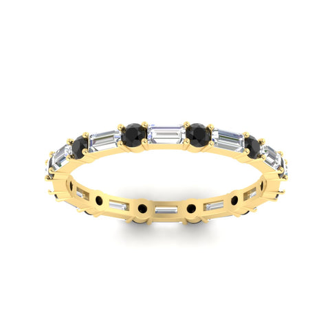 baguette-and-round-diamond-band-with-black-diamond-in-yellow-gold-fdewb318gblackangle5-nl-yg