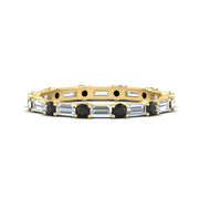 baguette-and-round-diamond-band-with-black-diamond-in-yellow-gold-fdewb318gblacksleep-nl-yg