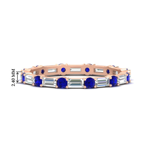 1.25 Ct. Baguette And Round Eternity Band