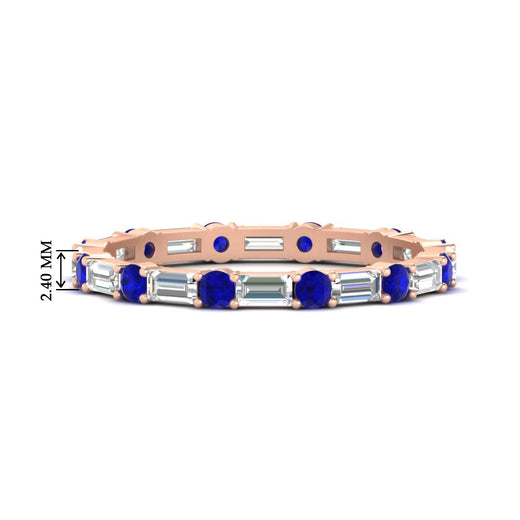 1.25 Ct. Baguette And Round Eternity Band