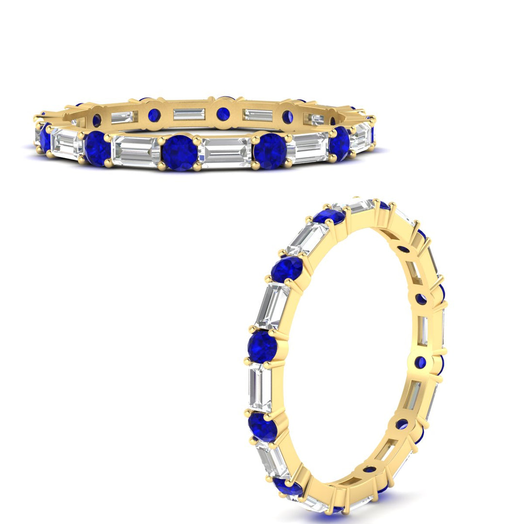 baguette-and-round-diamond-band-with-blue-sapphire-in-yellow-gold-fdewb318gsablangle3-nl-yg