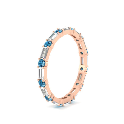 baguette-and-round-diamond-band-with-blue-topaz-in-rose-gold-fdewb318gicbltoangle2-nl-rg