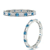 Load image into Gallery viewer, baguette-and-round-diamond-band-with-blue-topaz-in-white-gold-fdewb318gicbltoangle3-nl-wg