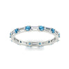 Load image into Gallery viewer, baguette-and-round-diamond-band-with-blue-topaz-in-white-gold-fdewb318gicbltoangle5-nl-wg