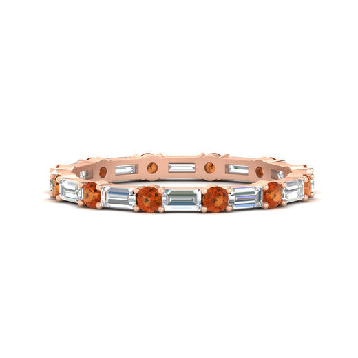 baguette-and-round-diamond-band-with-orange-sapphire-in-rose-gold-fdewb318gsaorsleep-nl-rg