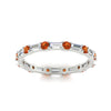 Load image into Gallery viewer, baguette-and-round-diamond-band-with-orange-sapphire-in-white-gold-fdewb318gsaorangle5-nl-wg