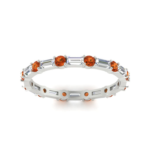 baguette-and-round-diamond-band-with-orange-sapphire-in-white-gold-fdewb318gsaorangle5-nl-wg