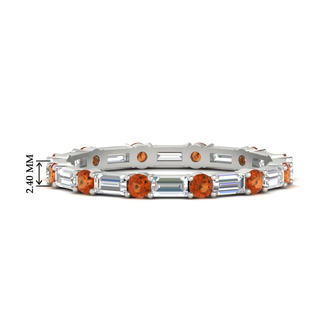 baguette-and-round-diamond-band-with-orange-sapphire-in-white-gold-fdewb318gsaorsleep-nl-wg-hw