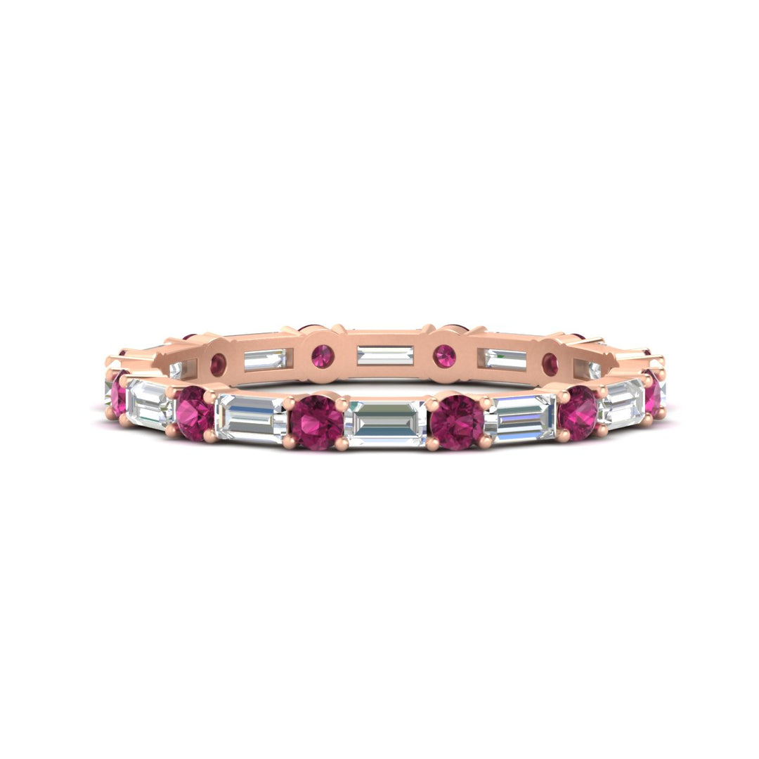 baguette-and-round-diamond-band-with-pink-sapphire-in-rose-gold-fdewb318gsadrpisleep-nl-rg