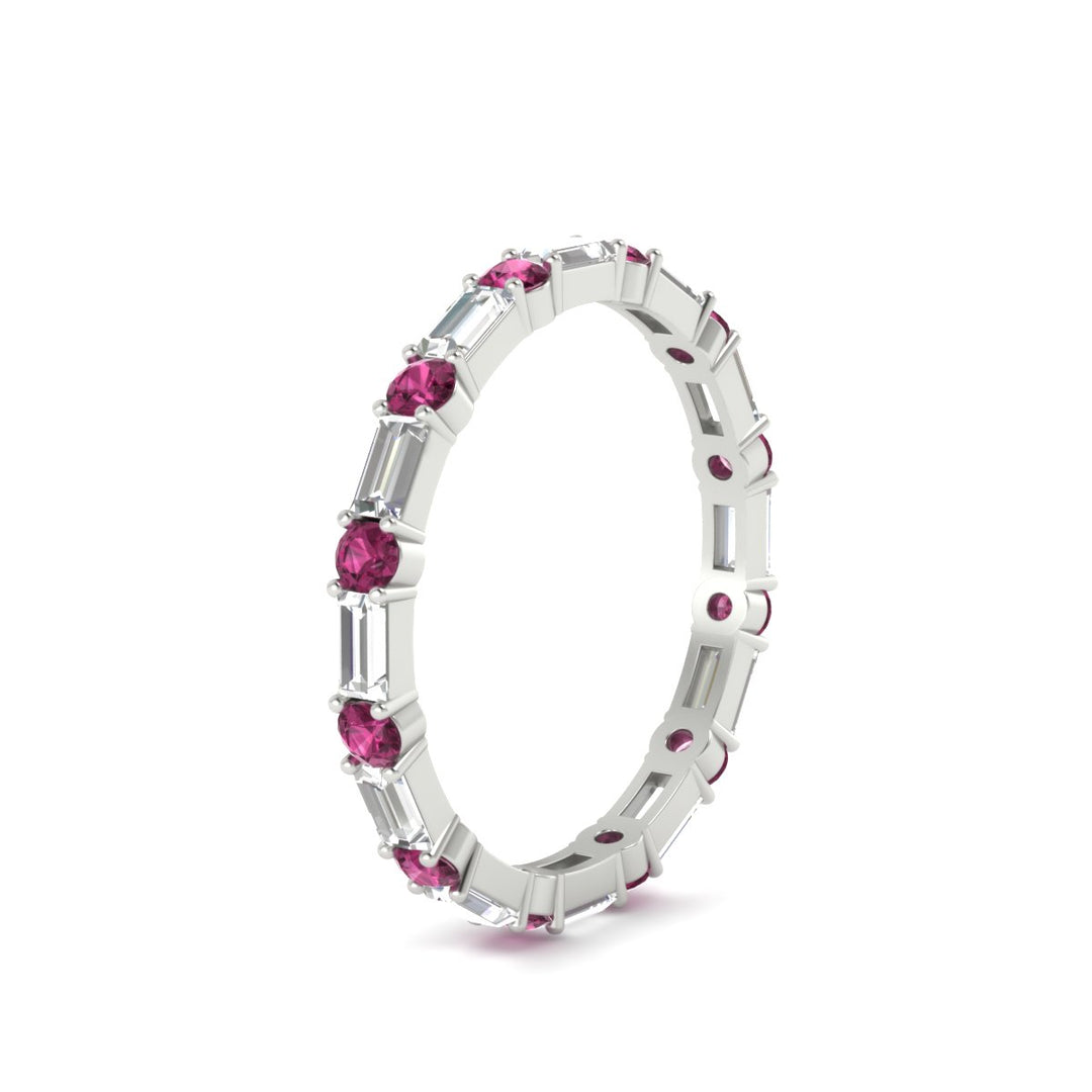 baguette-and-round-diamond-band-with-pink-sapphire-in-white-gold-fdewb318gsadrpiangle2-nl-wg