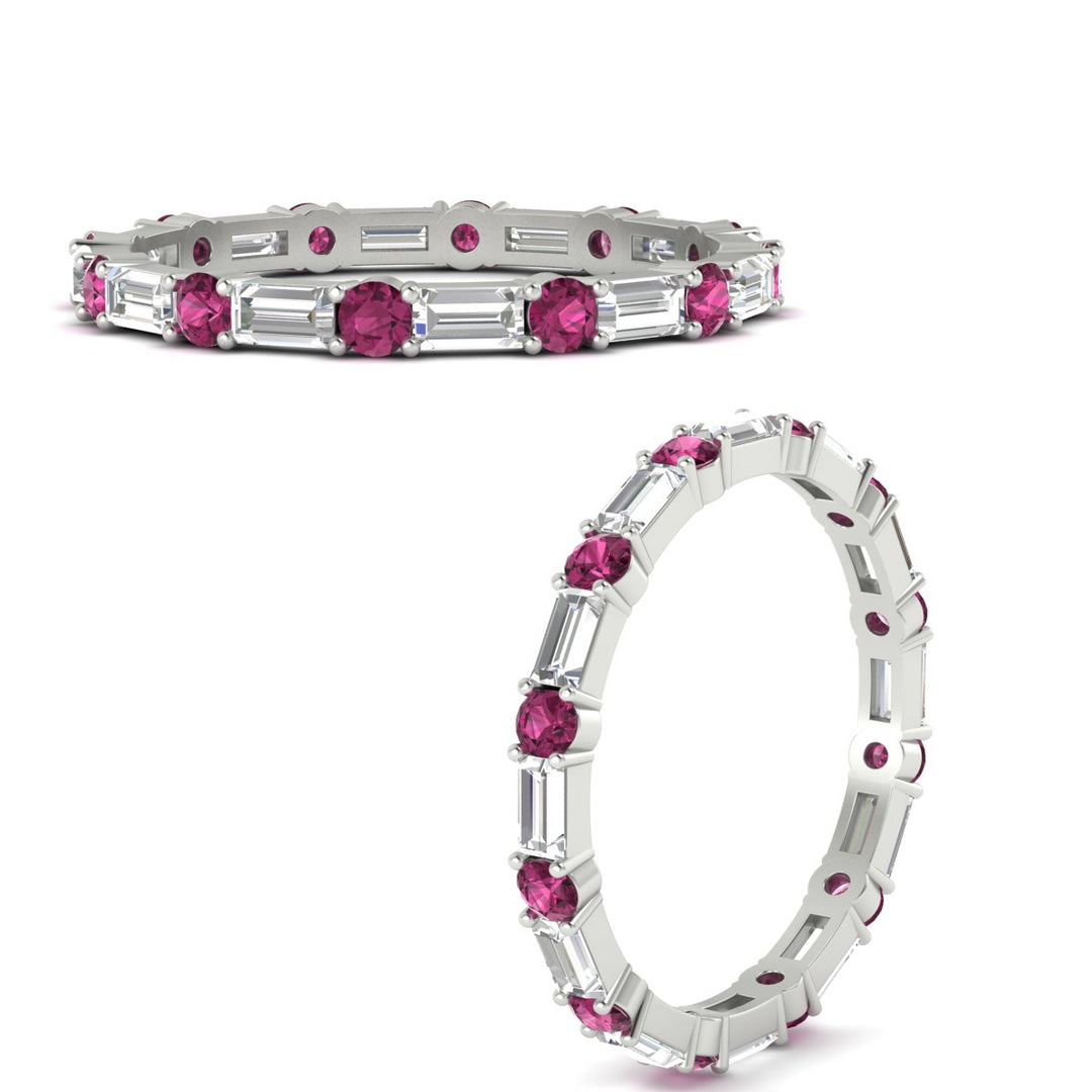 baguette-and-round-diamond-band-with-pink-sapphire-in-white-gold-fdewb318gsadrpiangle3-nl-wg